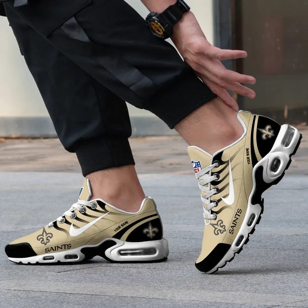 New Orleans Saints Personalized Name Team Mix Colors V3 TN Air Max Shoes Air Cushion Sneakers