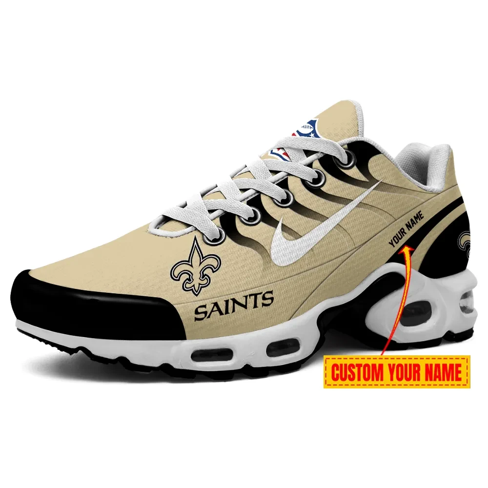 New Orleans Saints Personalized Name Team Mix Colors V3 TN Air Max Shoes Air Cushion Sneakers