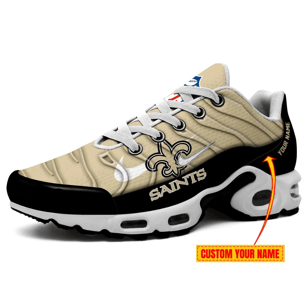 New Orleans Saints Personalized Name Team Mix Colors V4 TN Air Max Shoes Air Cushion Sneakers