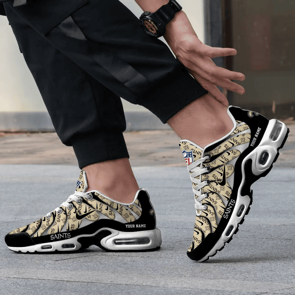 New Orleans Saints Personalized Name Team Mix Colors V5 TN Air Max Shoes Air Cushion Sneakers