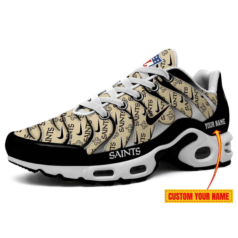 New Orleans Saints Personalized Name Team Mix Colors V5 TN Air Max Shoes Air Cushion Sneakers