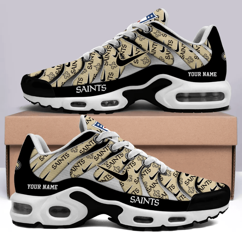 New Orleans Saints Personalized Name Team Mix Colors V5 TN Air Max Shoes Air Cushion Sneakers
