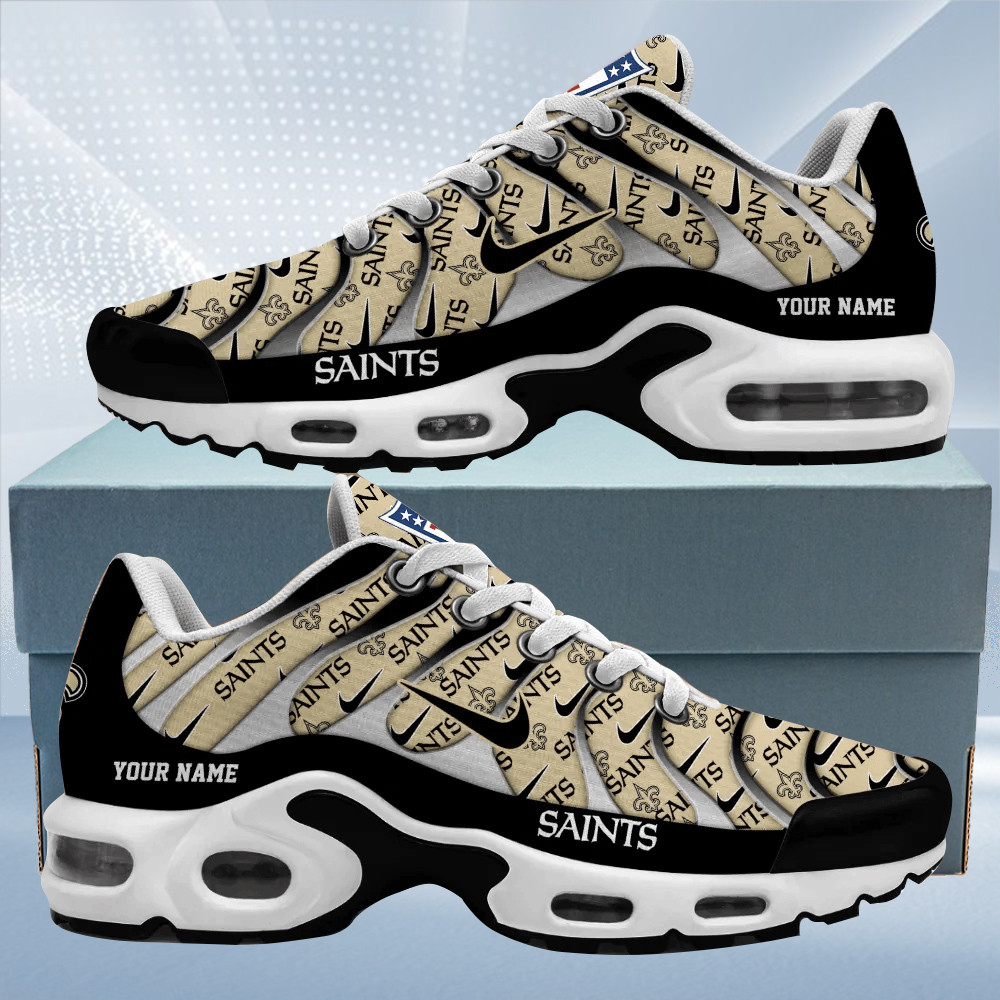 New Orleans Saints Personalized Name Team Mix Colors V5 TN Air Max Shoes Air Cushion Sneakers