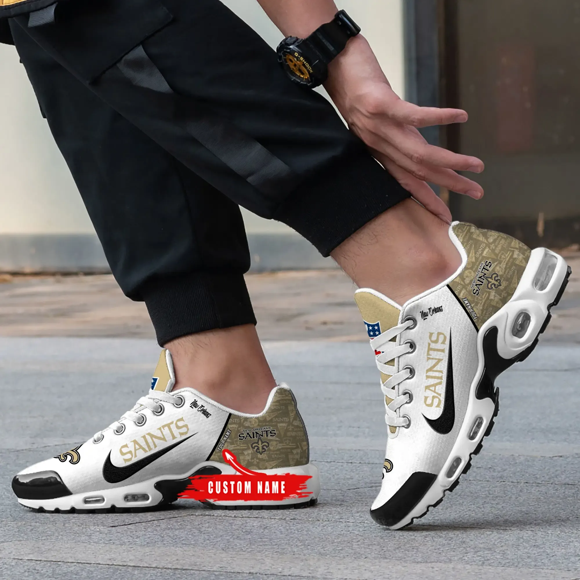 New Orleans Saints Personalized New Air Max Plus TN Shoes Air Cushion Sneaker 853BG-8418
