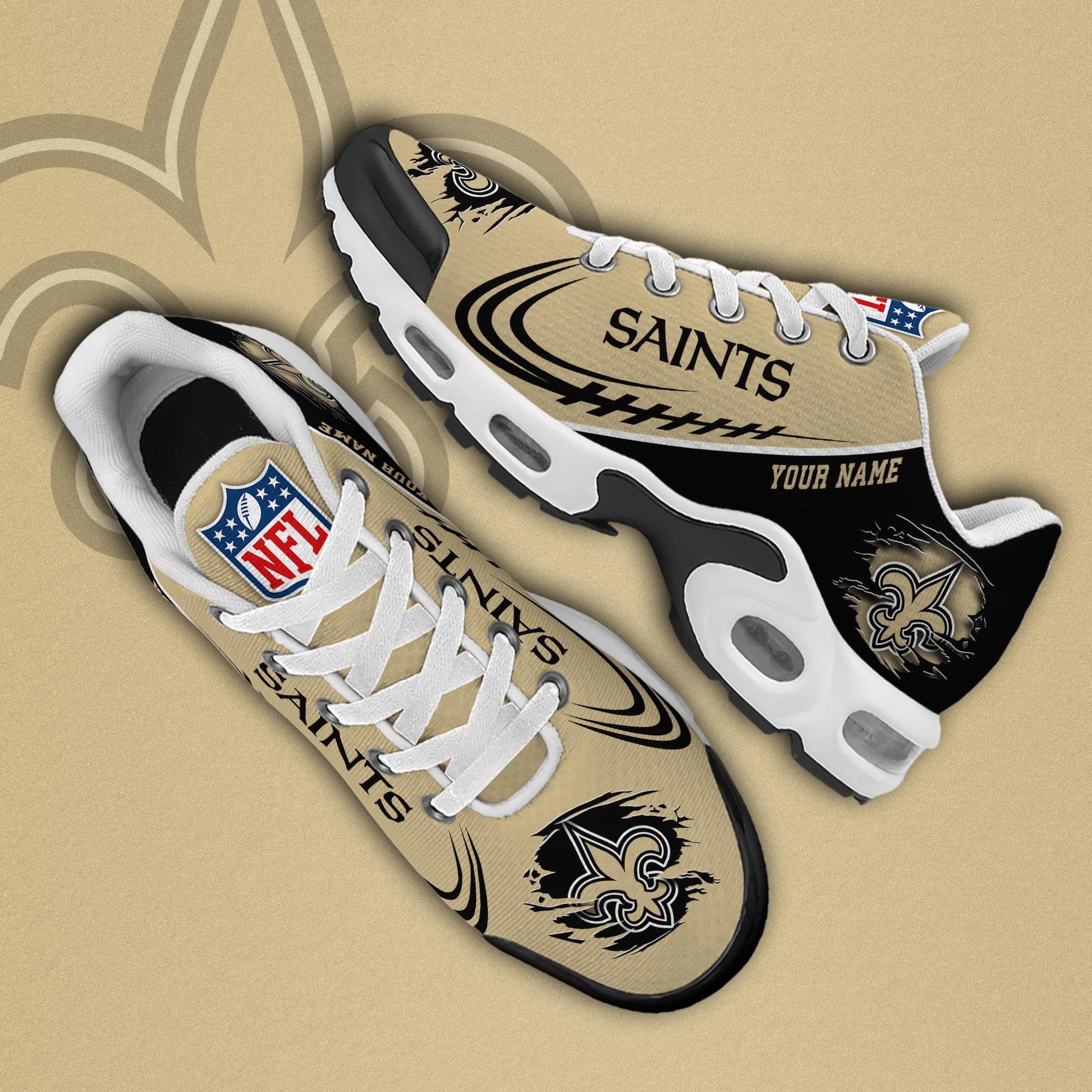 New Orleans Saints TN Shoes 2025 Version Custom Name