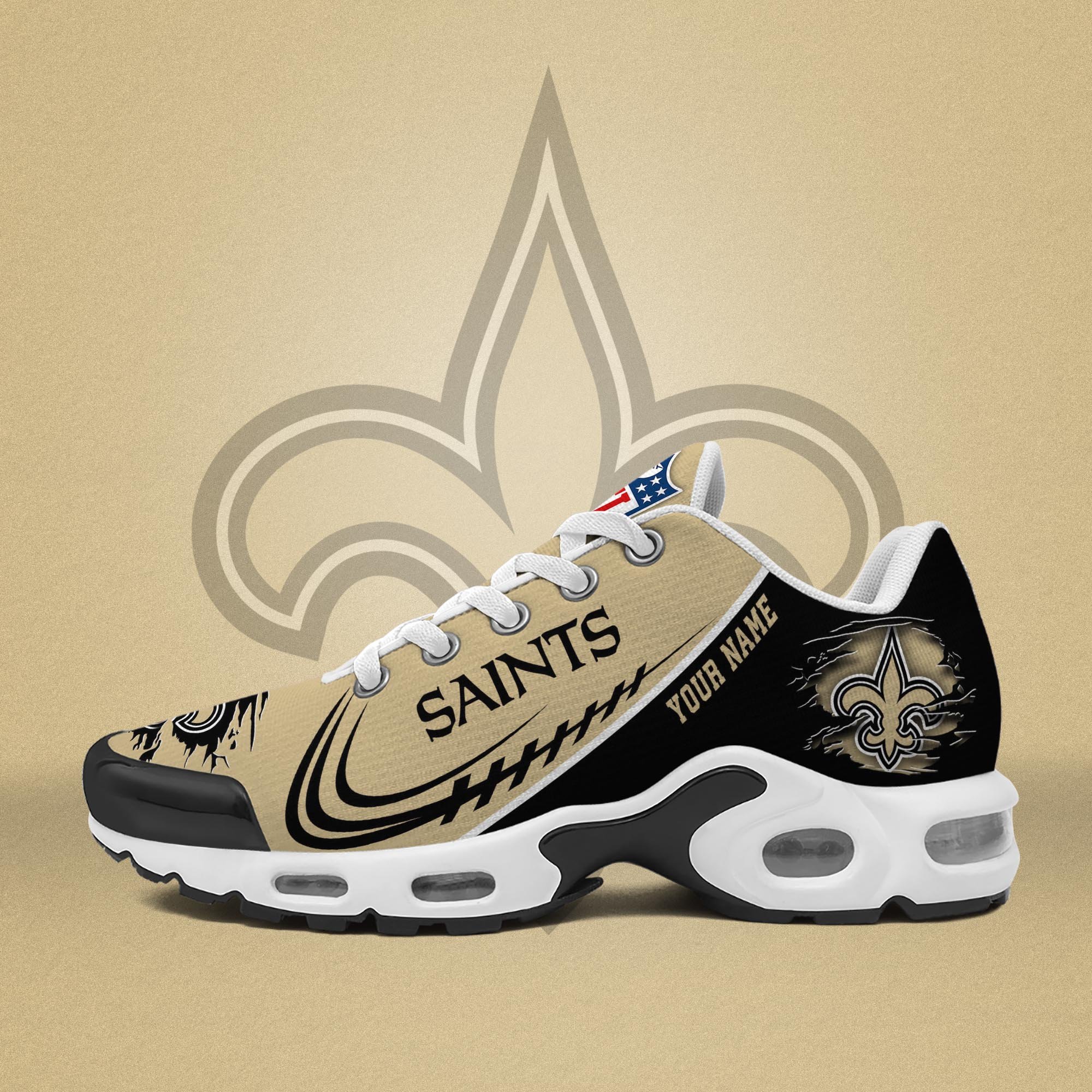 New Orleans Saints TN Shoes 2025 Version Custom Name