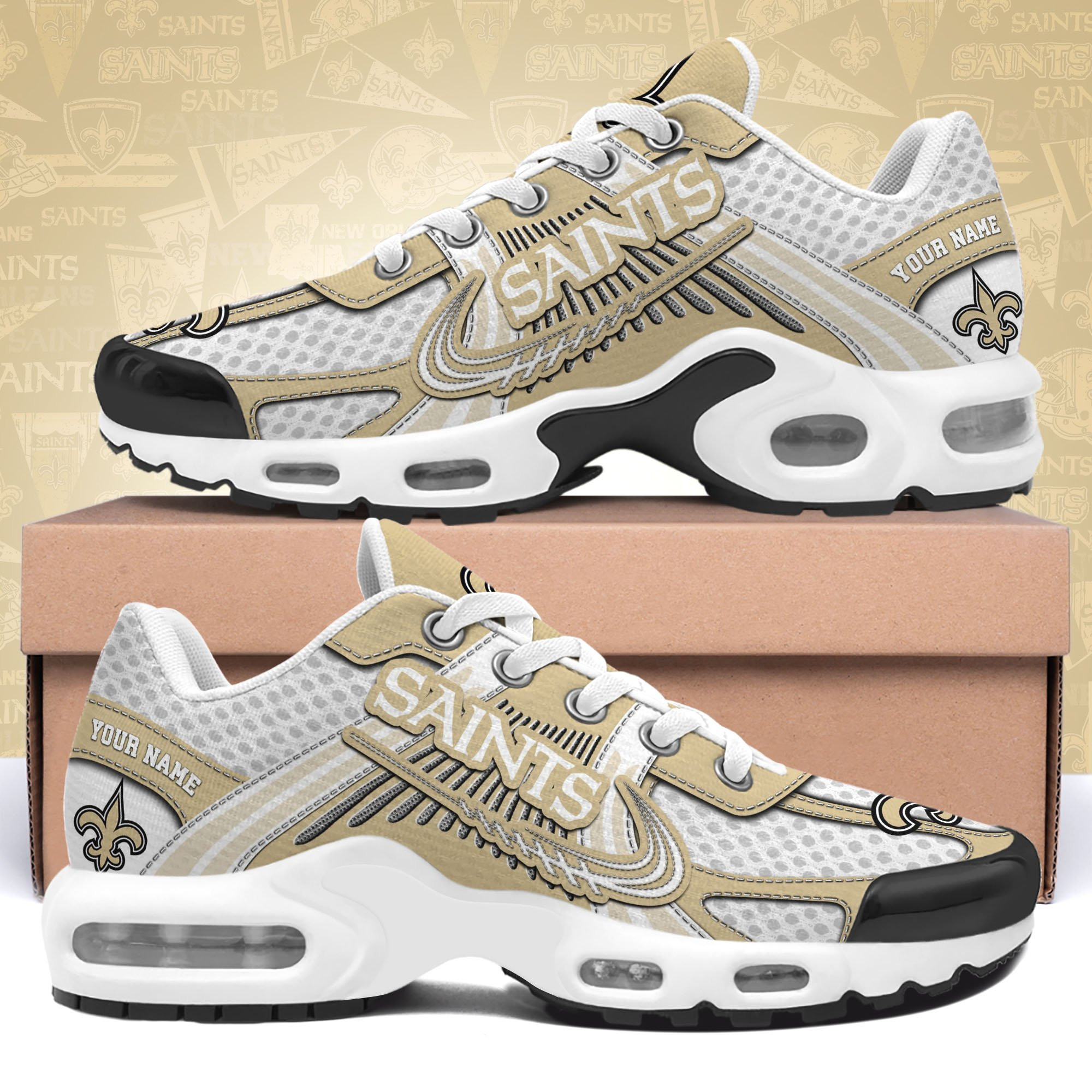 New Orleans Saints TN Shoes Custom Your Name, Sport Team Shoes