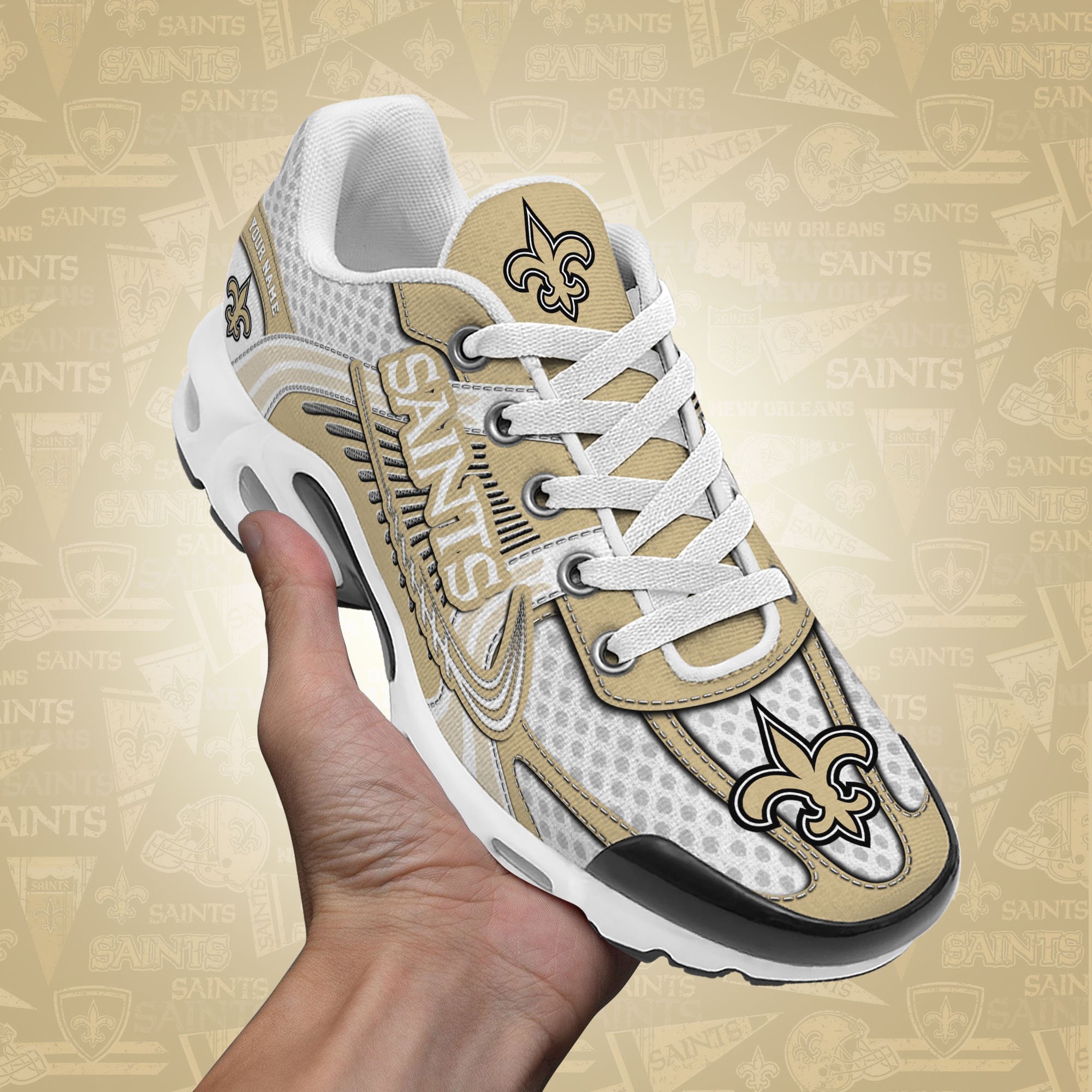 New Orleans Saints TN Shoes Custom Your Name, Sport Team Shoes
