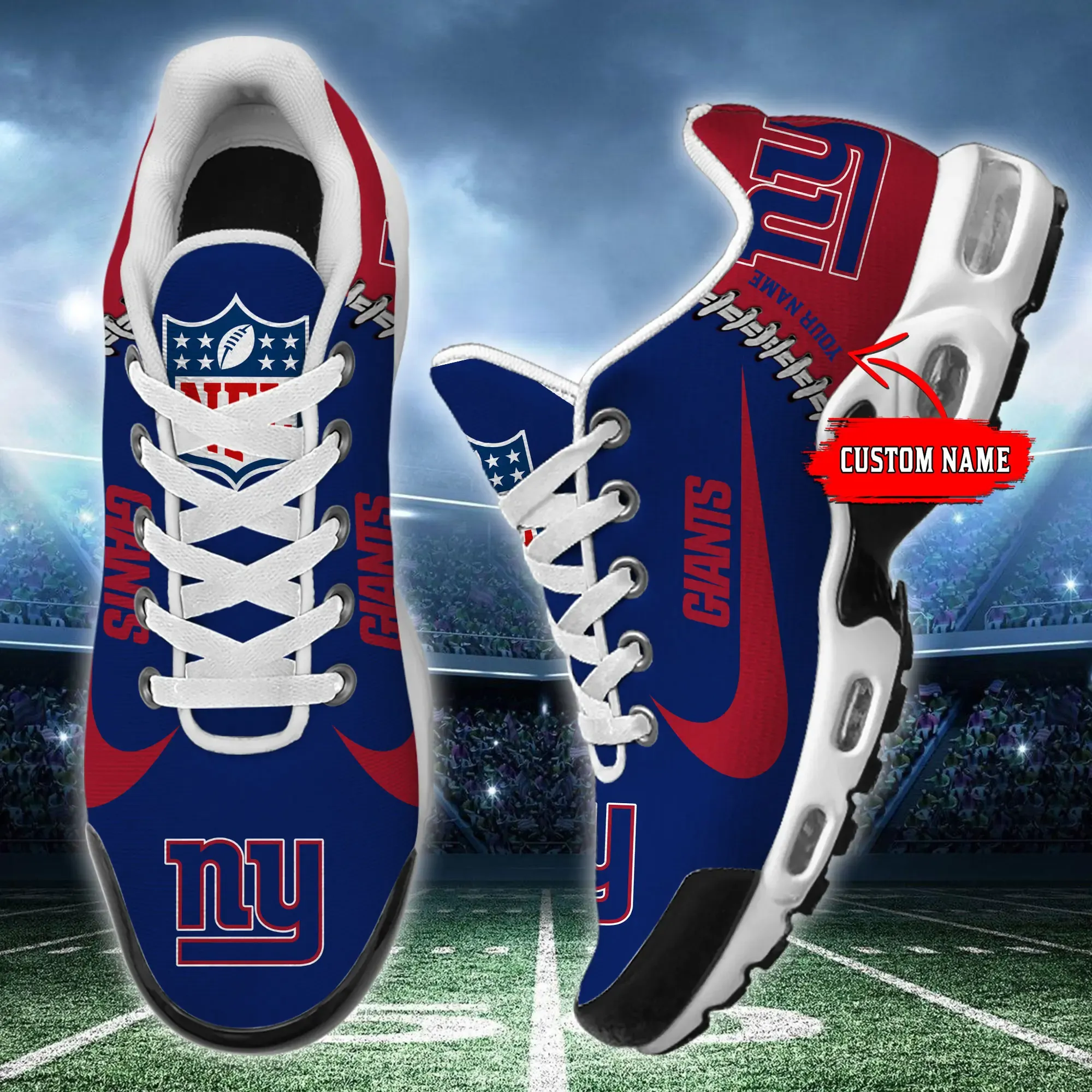 New York Giants New Air Max Plus TN Shoes Air Cushion Sneaker 217UI-2847