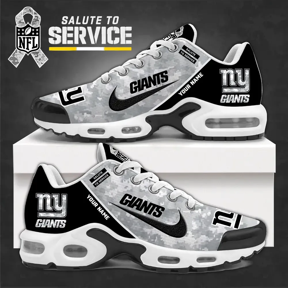 New York Giants New Air Max Plus TN Shoes Air Cushion Sneaker 938UI-4307