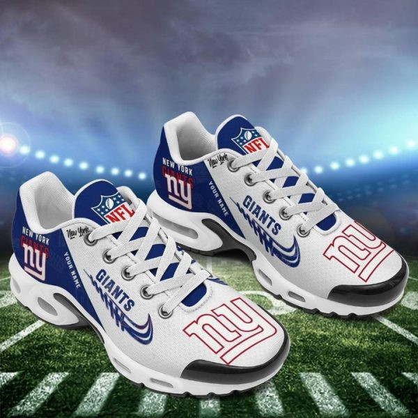 New York Giants Personalized Name Team Mix Colors Wing Logo TN Shoes Air Cushion Sneakers