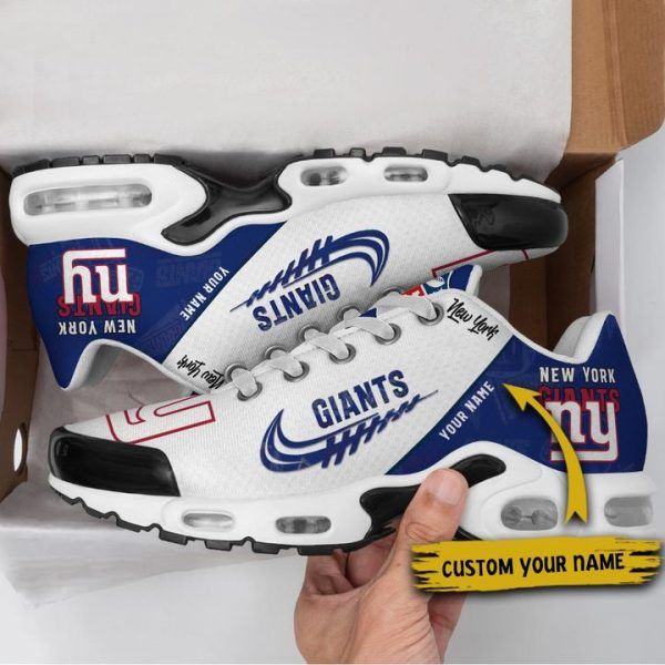 New York Giants Personalized Name Team Mix Colors Wing Logo TN Shoes Air Cushion Sneakers