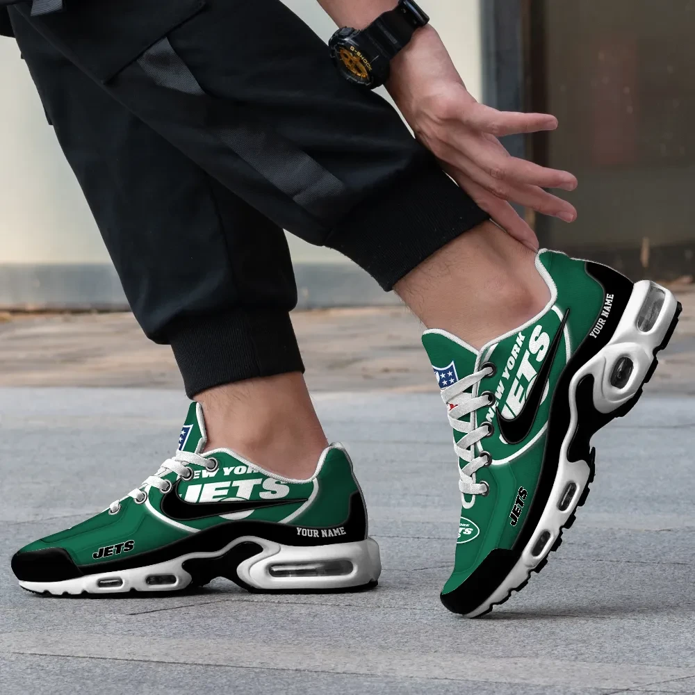 New York Jets Personalized Name Team Mix Colors V1 TN Air Max Shoes Air Cushion Sneakers