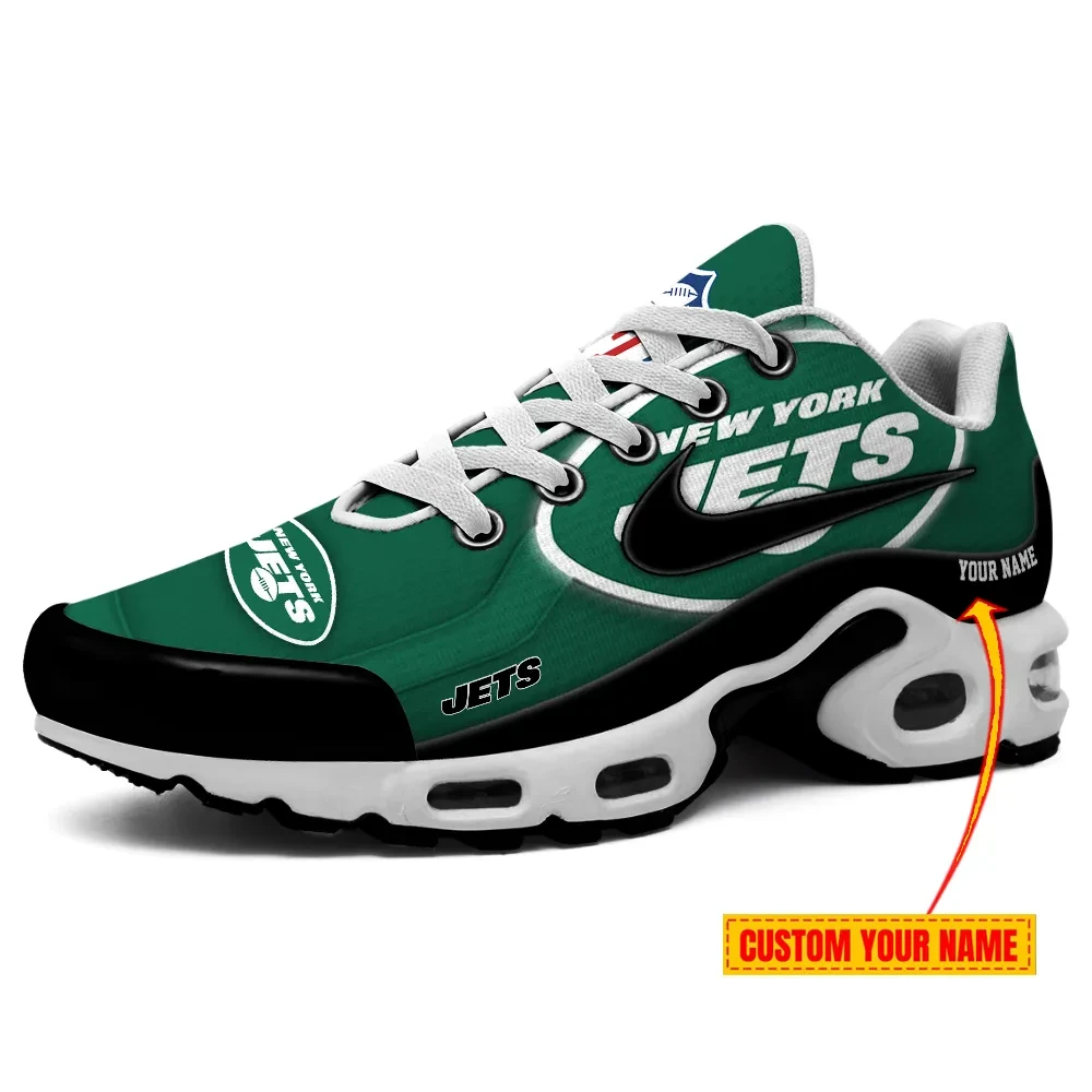 New York Jets Personalized Name Team Mix Colors V1 TN Air Max Shoes Air Cushion Sneakers