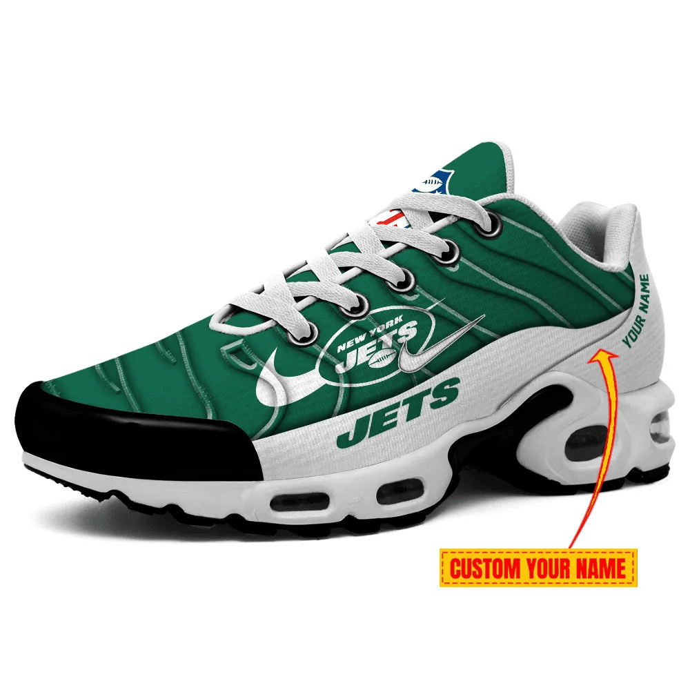 New York Jets Personalized Name Team Mix Colors V4 TN Air Max Shoes Air Cushion Sneakers