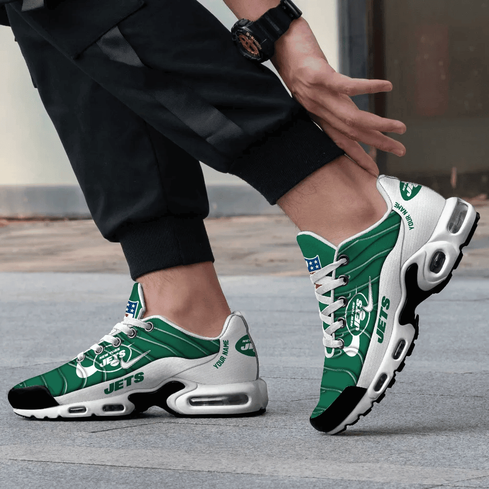 New York Jets Personalized Name Team Mix Colors V4 TN Air Max Shoes Air Cushion Sneakers