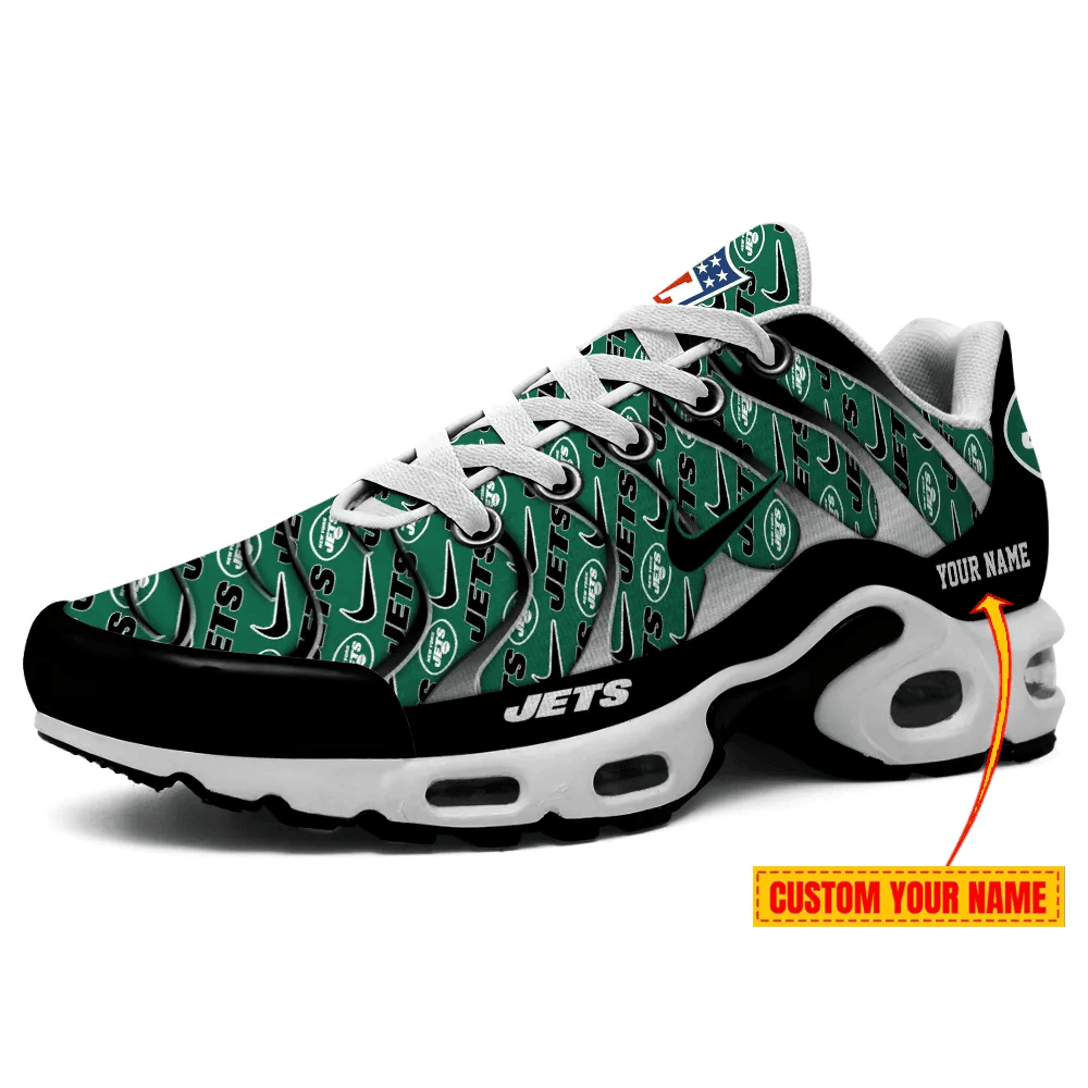 New York Jets Personalized Name Team Mix Colors V5 TN Air Max Shoes Air Cushion Sneakers