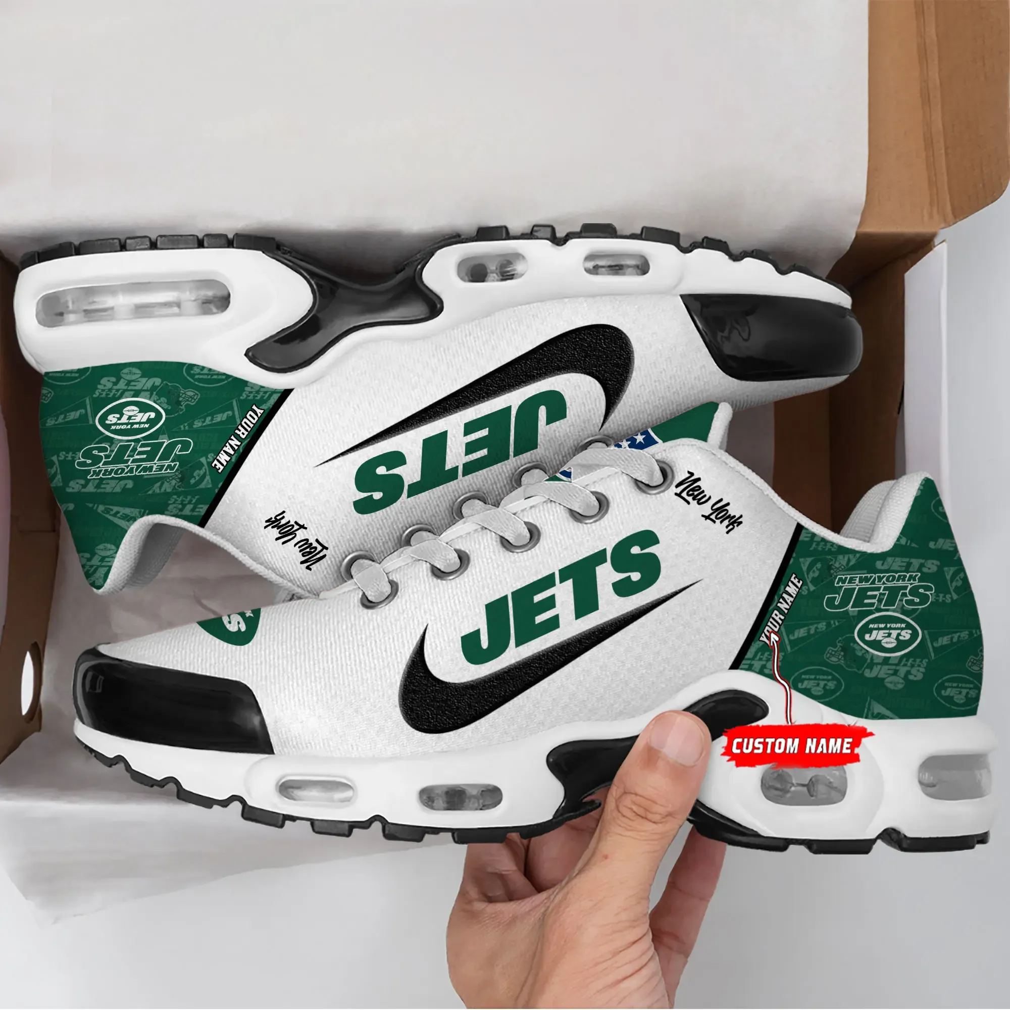 New York Jets Personalized New Air Max Plus TN Shoes Air Cushion Sneaker 243AX-1163