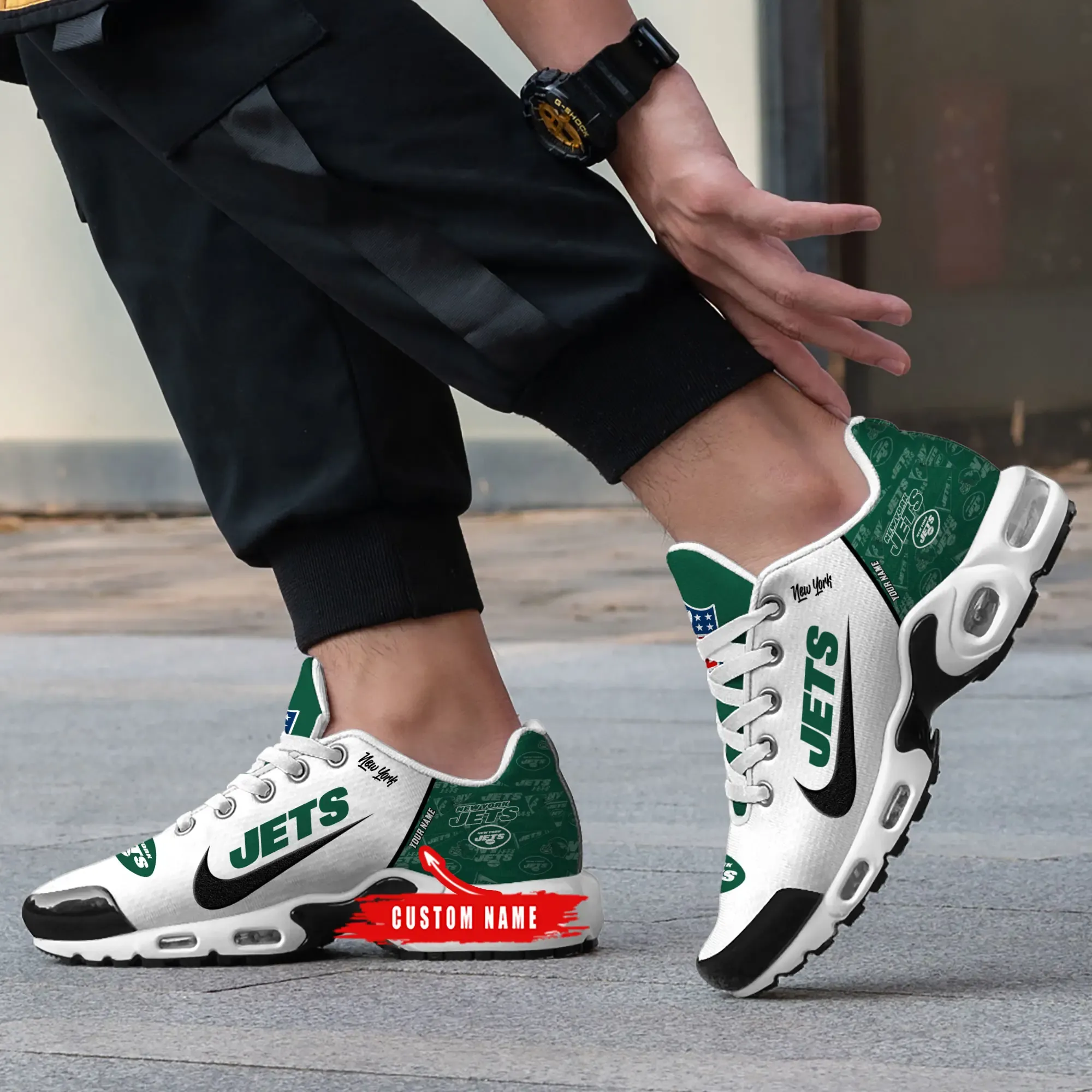 New York Jets Personalized New Air Max Plus TN Shoes Air Cushion Sneaker 243AX-1163