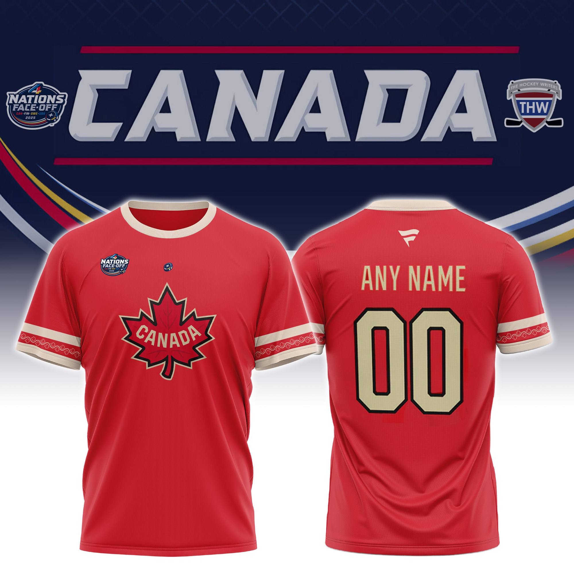 NHL 4 Nations Canada Premium Tshirt 
