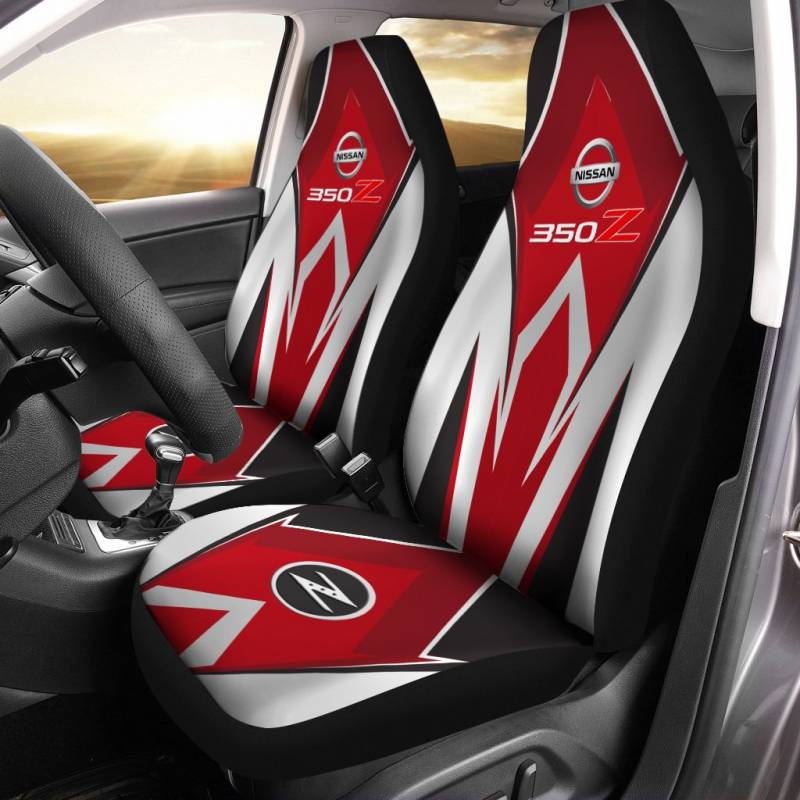Nissan 350z VTH Car Seat Cover (Set of 2) Ver1 (Red) 