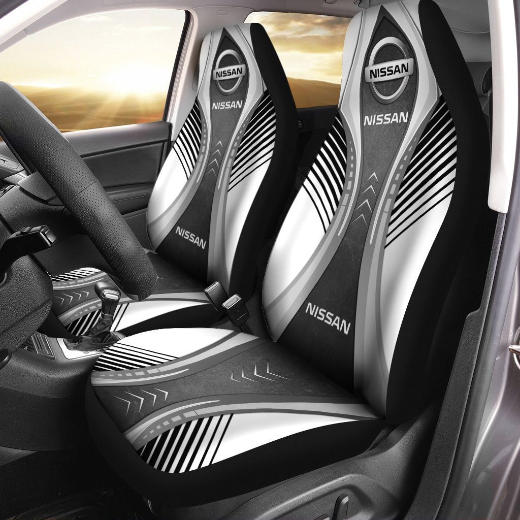 Nissan Ttt-Ht Car Seat Cover (Set Of 2) Ver 1 (White)