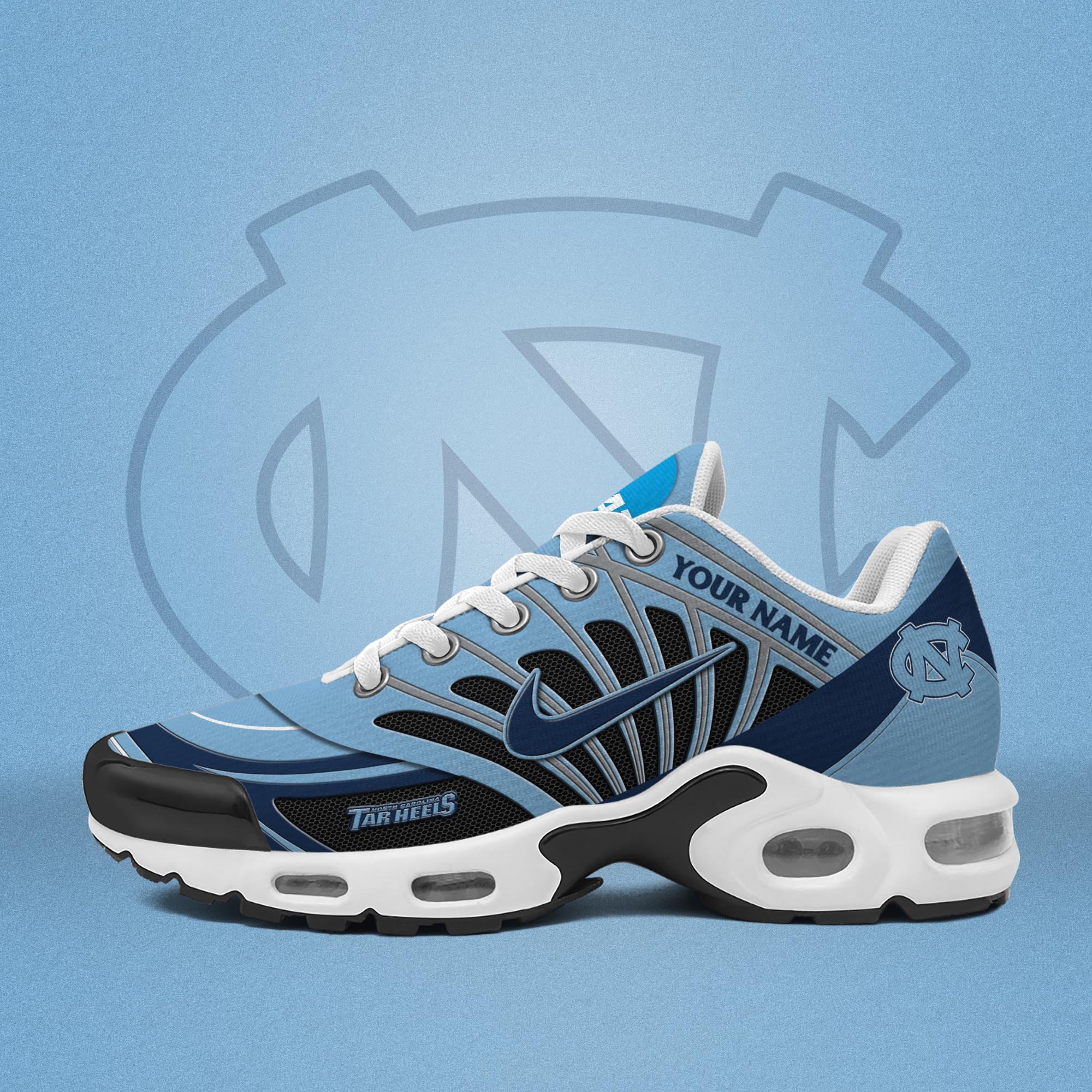 North Carolina Tar Heels TN Shoes 2025 Version Custom Name