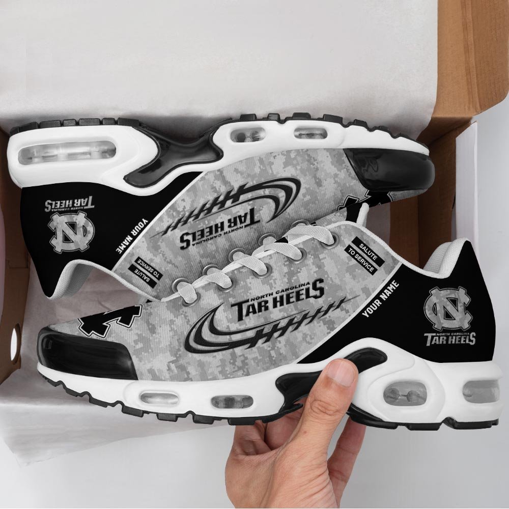 North Carolina Tar Heels TN Shoes 2025 Version Custom Name, Camouflage Shoes PH585