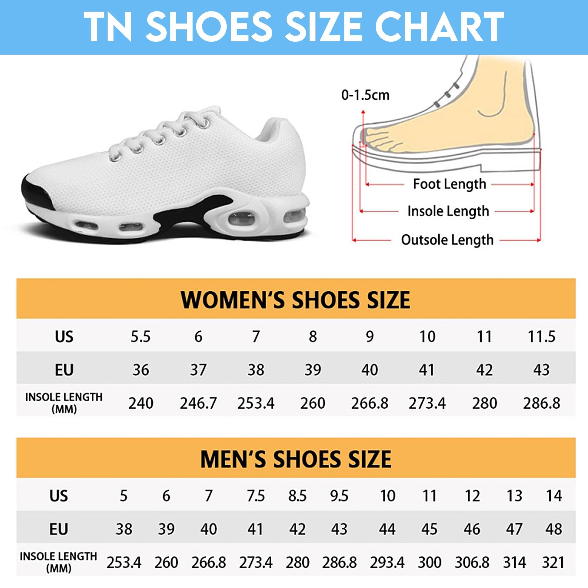 North Carolina Tar Heels TN Shoes 2025 Version Custom Name