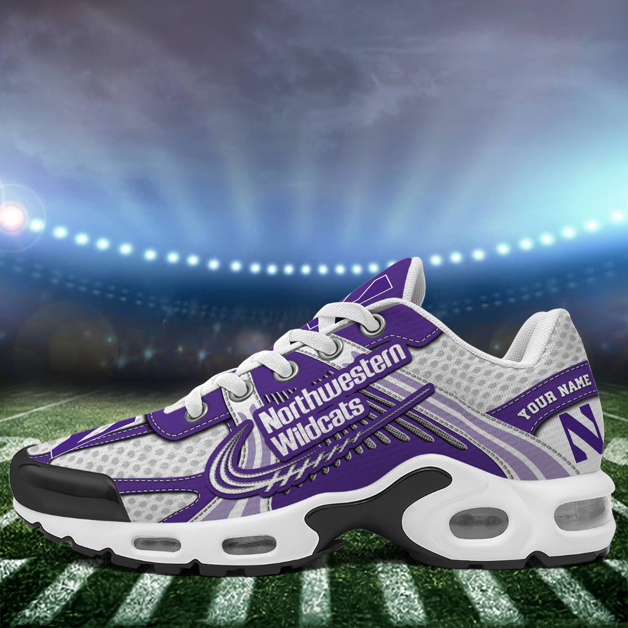 Northwestern Wildcats TN Shoes Custom Your Name, Sport Shoes