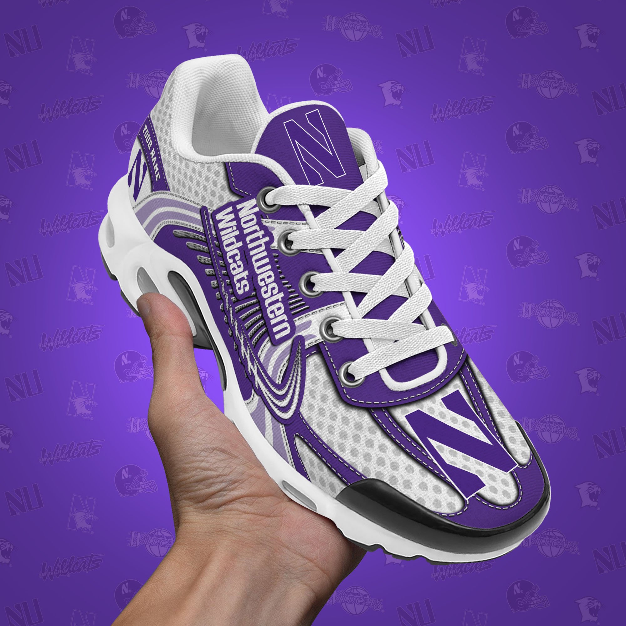 Northwestern Wildcats TN Shoes Custom Your Name, Sport Shoes