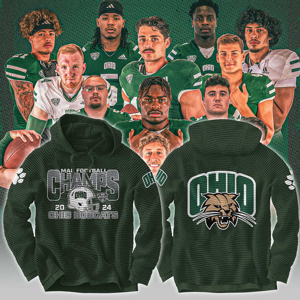 Ohio Bobcats football MAC Champions Hoodie 