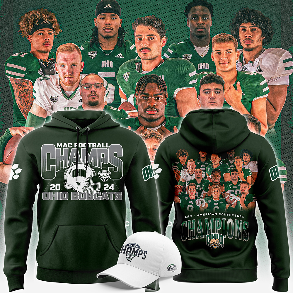 Ohio Bobcats football MAC Champions Hoodie 