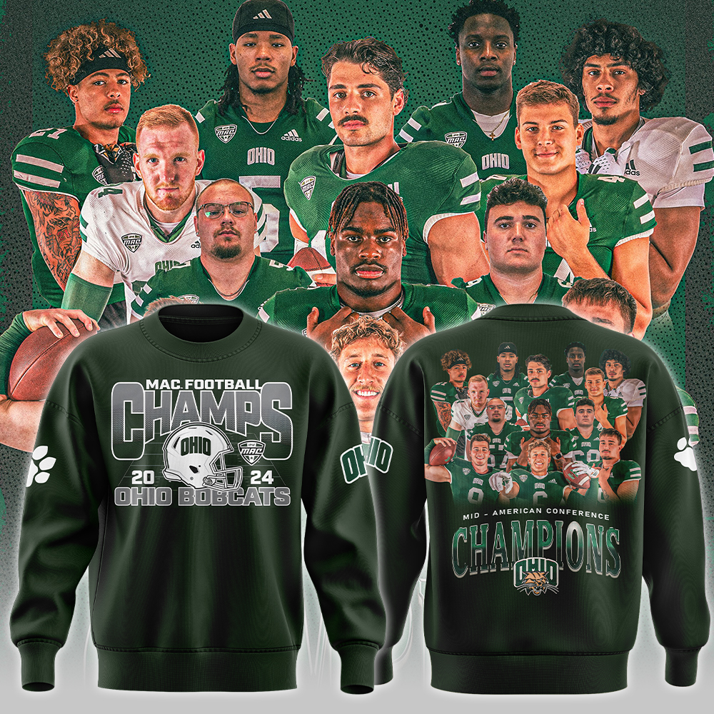 Ohio Bobcats football MAC Champions Sweatershirt 