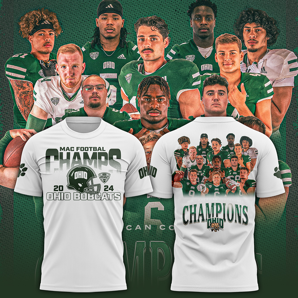 Ohio Bobcats football MAC Champions TShirt V2 
