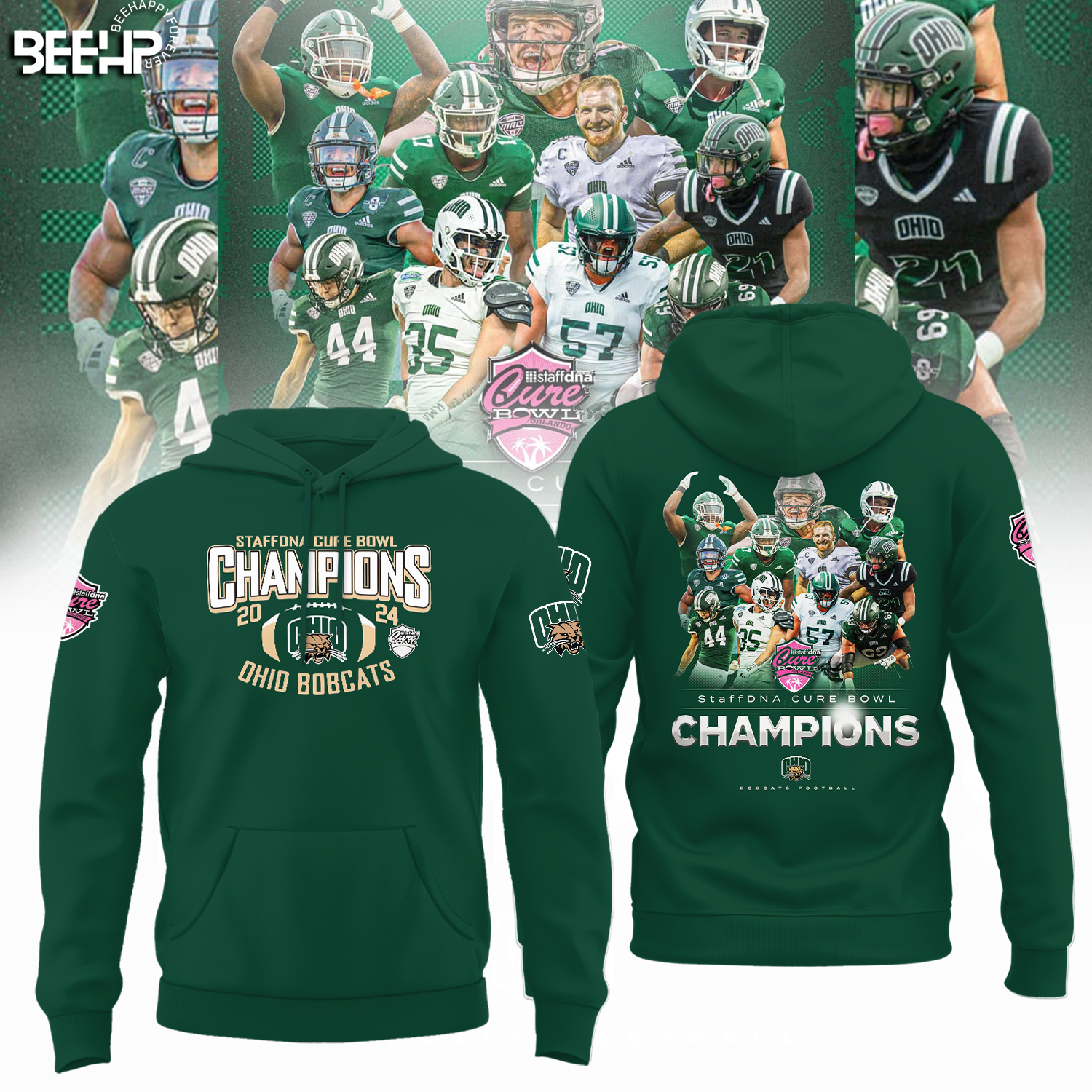 OHIO BOBCATS StaffDNA CURE BOWL CHAMPIONS Shirt 