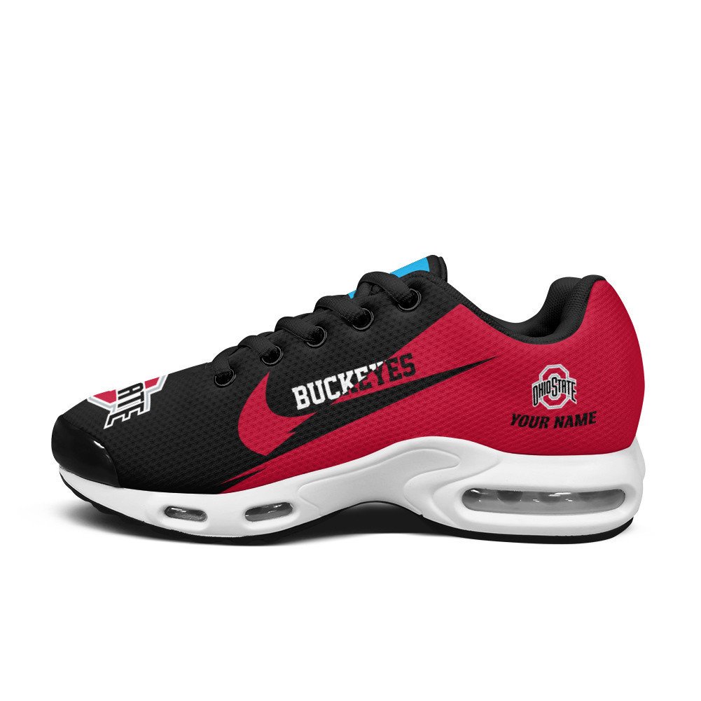Ohio State Buckeyes Personalized Name Team Logo Wings Of God Pattern TN Shoes Air Cushion Sneakers