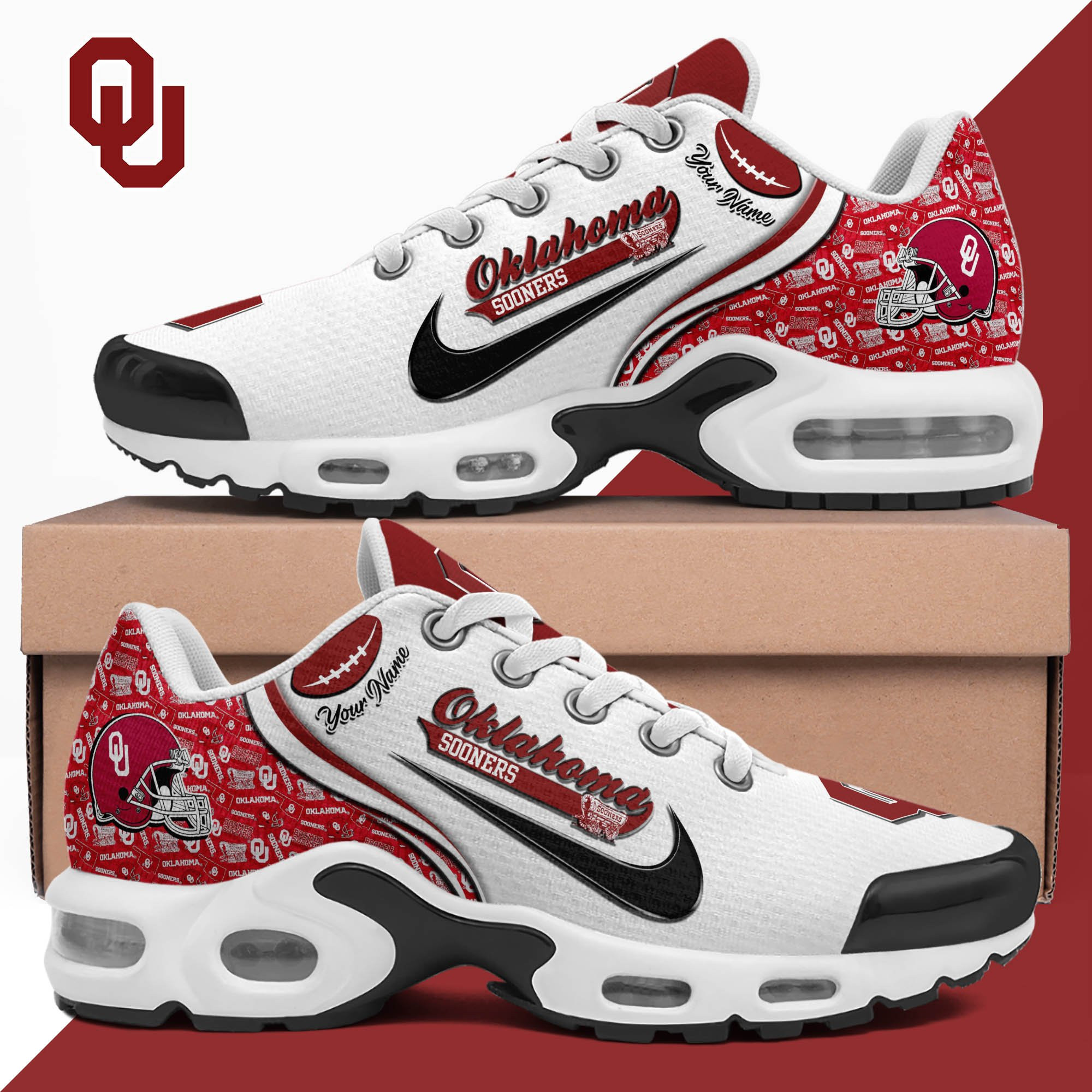 Oklahoma Sooners TN Shoes 2025 Version Custom Your Name 499