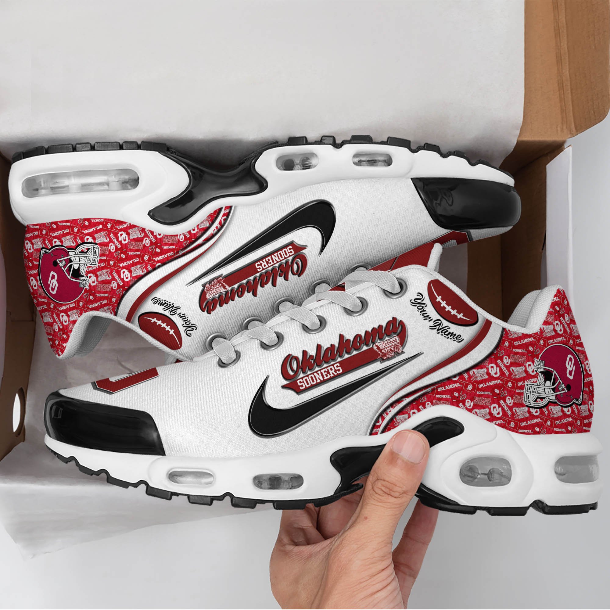 Oklahoma Sooners TN Shoes 2025 Version Custom Your Name 499