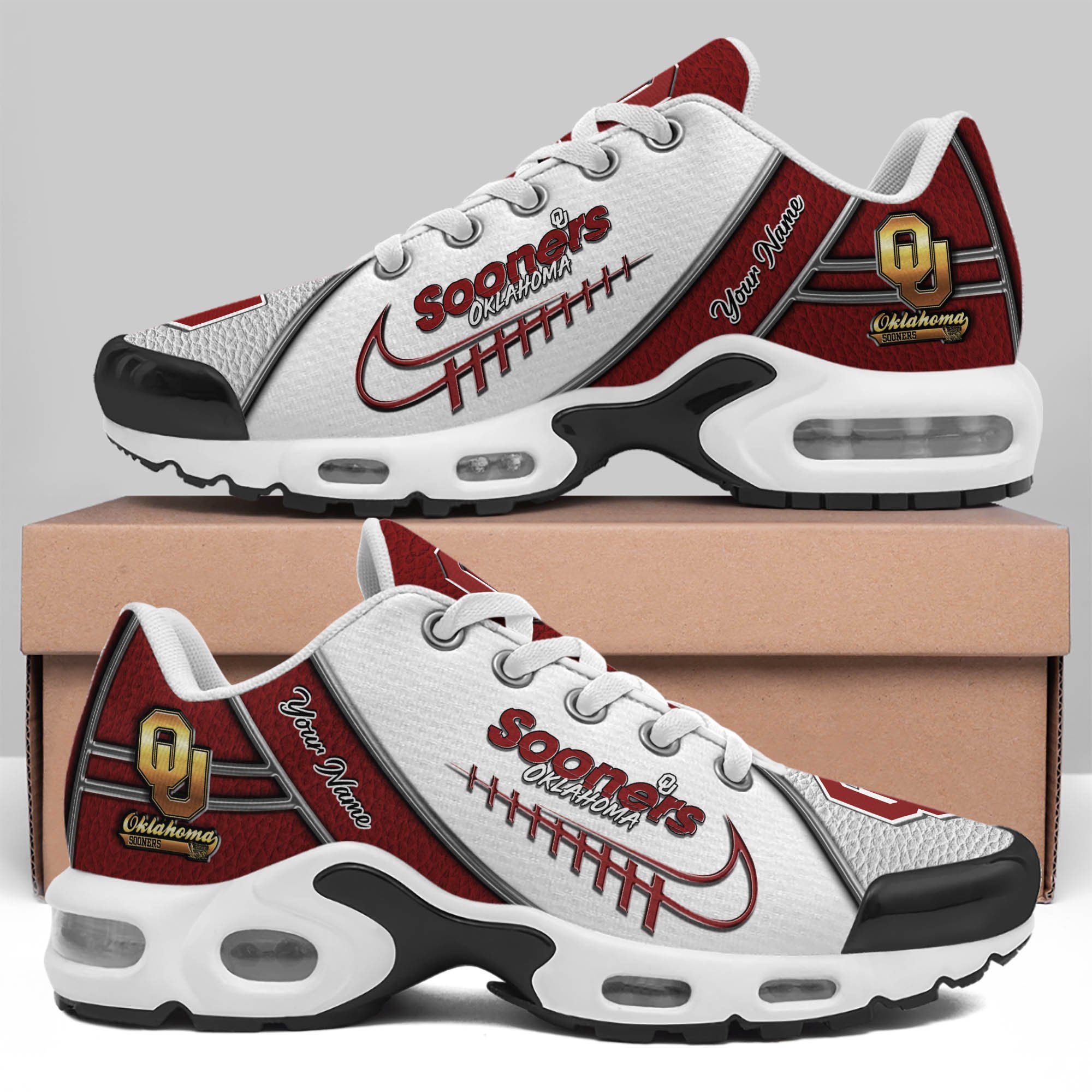 Oklahoma Sooners TN Shoes 2025 Version Custom Your Name, Football Team Shoes 516