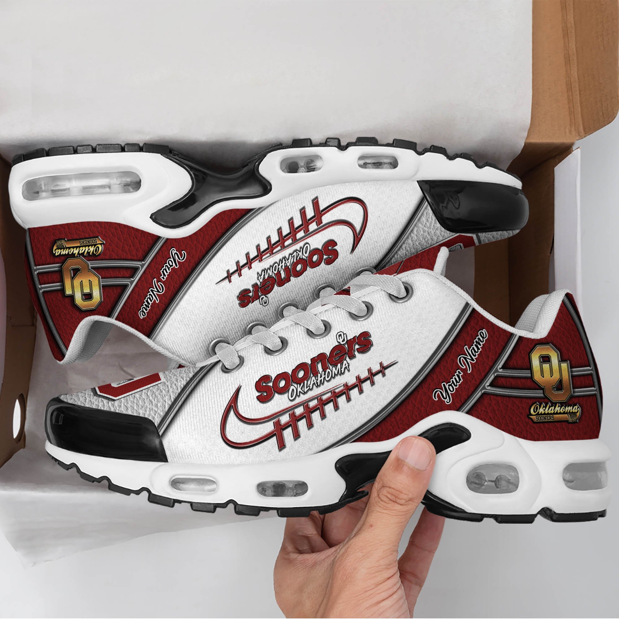 Oklahoma Sooners TN Shoes 2025 Version Custom Your Name, Football Team Shoes 516