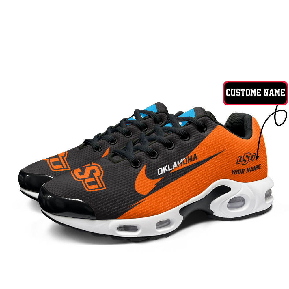 Oklahoma State Cowboys Personalized Name Team Logo Wings Of God Pattern TN Air Max Shoes Air Cushion Sneakers