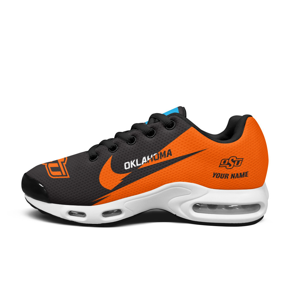 Oklahoma State Cowboys Personalized Name Team Logo Wings Of God Pattern TN Air Max Shoes Air Cushion Sneakers