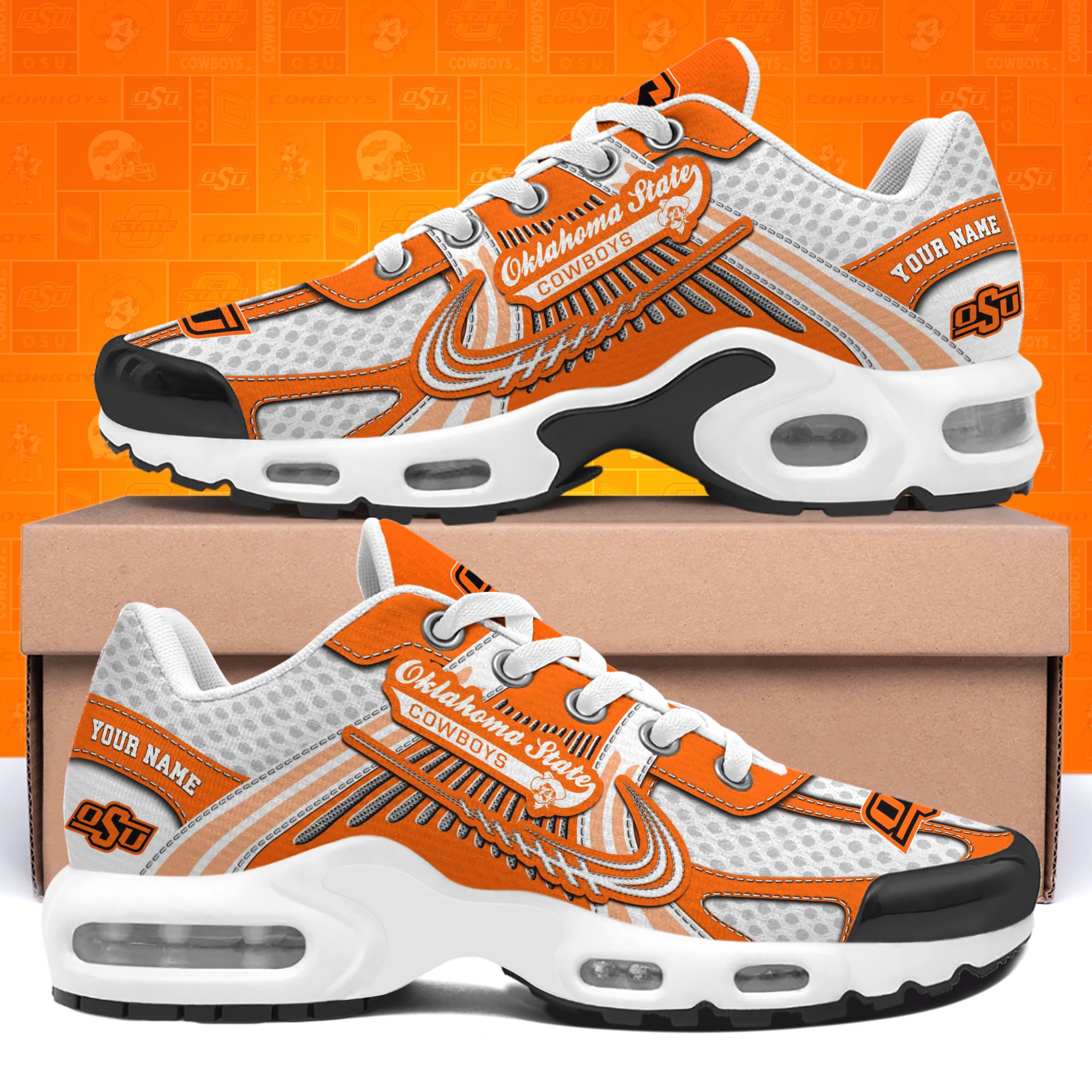 Oklahoma State Cowboys TN Shoes Custom Your Name, Sport Shoes