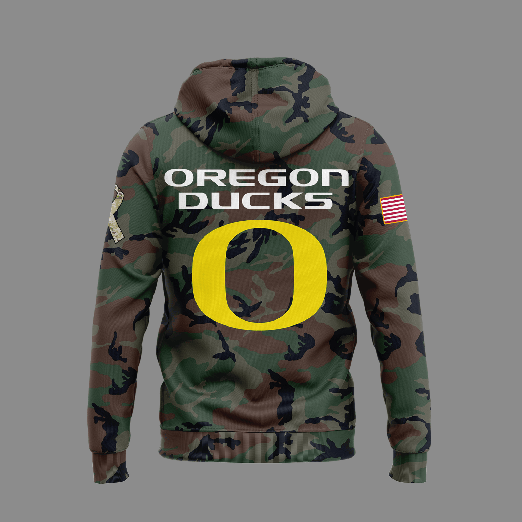 Oregon Football Salute to Service Club Fleece Pullover Hoodie