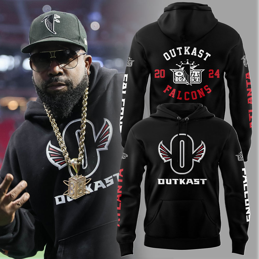 Outkast x Atlanta Falcons Black Hoodie Set+NT02112419ID10DS11 