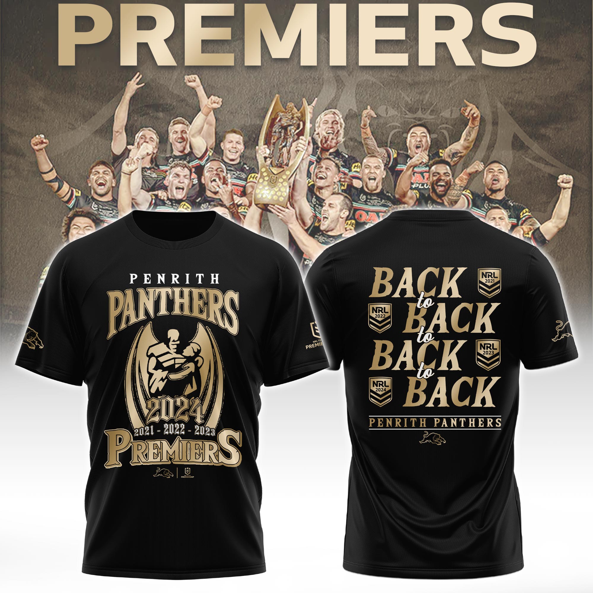Penrith Panthers  Premiers Tshirt Version 1 
