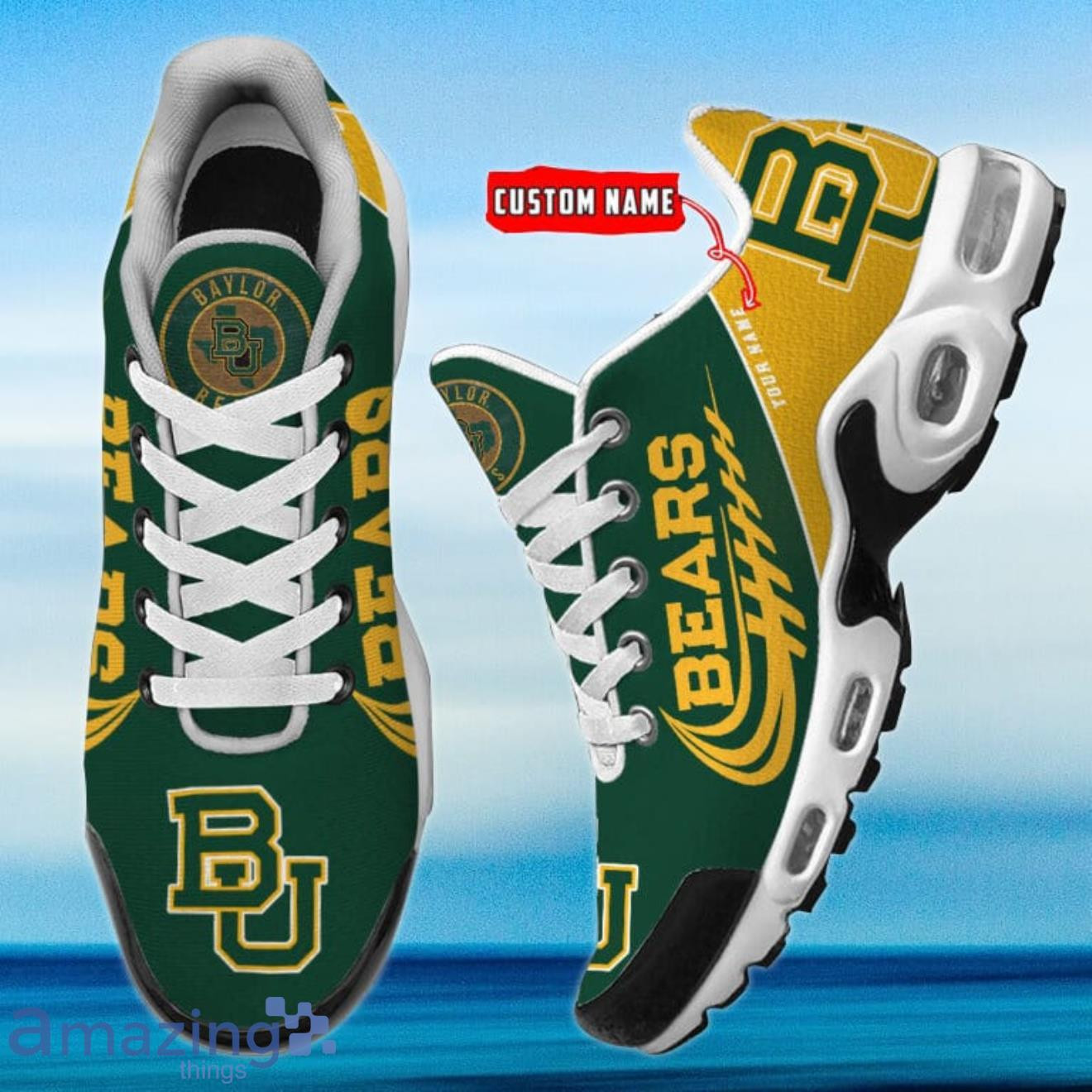 Personalized Baylor Bears Team Logo And Color TN Air Max Shoes Air Cushion Sneakers