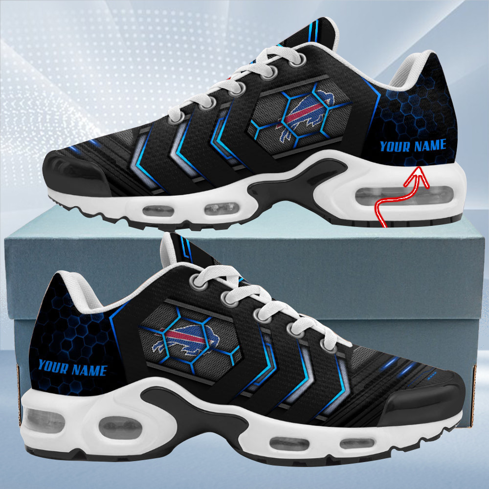 Personalized Buffalo BillsTeam Logo Team Neon Color TN Air Max Shoes Air Cushion Sneakers