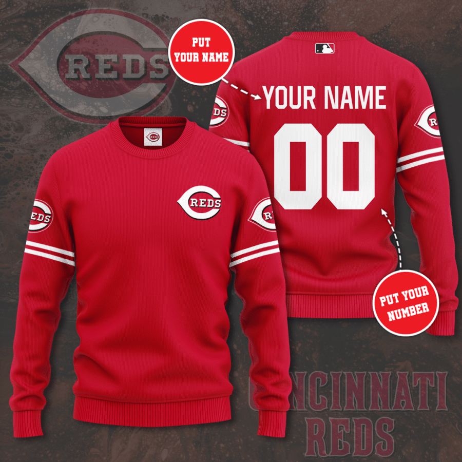 Personalized Cincinnati Reds 3D Sweatshirt 